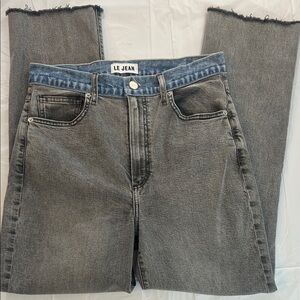 Le Jean gray with blue Jean waistband 29